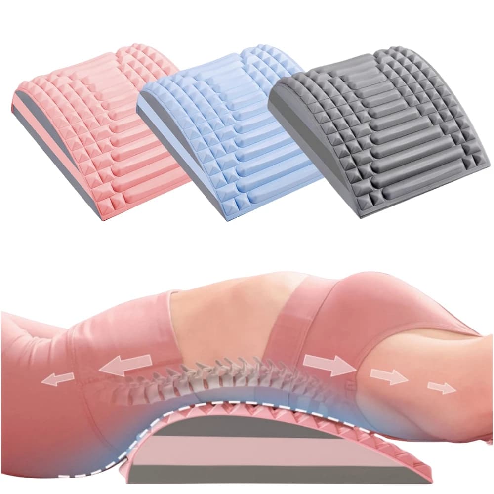 Back Stretcher Pillow Waist Massager Neck Lumbar Support Sciatica Herniated Disc Pain Relief Relax Scoliosis Posture Corrector
